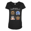 select your co pilot Maternity Scoop Neck T-shirt