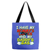 mommy's looks daddy's gas Tote Bags