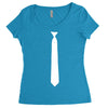 skinny white tie Women's Triblend Scoop T-shirt