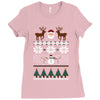 ugly christmas sweater Ladies Fitted T-Shirt