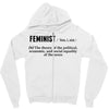 Feminist Noun Zipper Hoodie