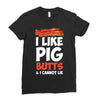 i like pig butts and i cannot lie Ladies Fitted T-Shirt