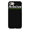 atheism funny retro religion jesus christ believer comic god iPhone 8 Case