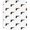 black gold gun pullover Mousepad