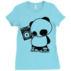 panda Ladies Fitted T-Shirt