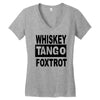 whiskey tango foxtrot Women's V-Neck T-Shirt