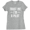trust me i'm a pilot aviation Ladies Fitted T-Shirt