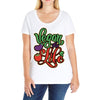 vegan for life Ladies Curvy T-Shirt