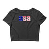 american freedom flag Crop Top