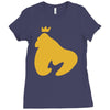 king gorilla Ladies Fitted T-Shirt