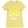 proud dad nurse Ladies Fitted T-Shirt