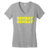 sunday gunday Women's V-Neck T-Shirt