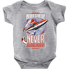 never surrender Baby Onesie