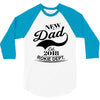 New Dad 2018 Rokie Dept. 3/4 Sleeve Shirt