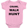 crawl walk hunt Baby Bodysuit
