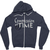 compression of time Zipper Hoodie