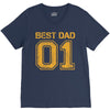 1 best dad V-Neck Tee