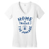 home is where the paws are Women's V-Neck T-Shirt