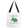To The Disco (Unicorn Riding Triceratops) Tote Bags
