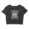 vintage made in 1997 perfectly aged a living legend Crop Top