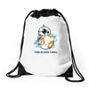 this is how i roll Drawstring Bags