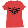 zelda triforce Ladies Fitted T-Shirt