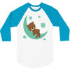 brown sleep 3/4 Sleeve Shirt