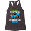 monster truck shirt for boys toddlers Racerback Tank