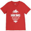 hiking is my therapy! V-Neck Tee