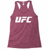ufc white logo Racerback Tank