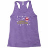 santa peeing merry christmas Racerback Tank