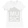 house music Ladies Fitted T-Shirt