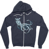sea emperor transparent buffalo Zipper Hoodie