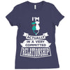 I Am Cat Actually In A Very Commited Relationship Ladies Fitted T-Shirt