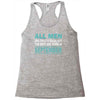 all men are created equal but the best are born in september Racerback Tank