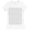 fuck you pin stripe line Ladies Fitted T-Shirt