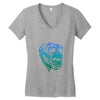 shaded ape Women's V-Neck T-Shirt