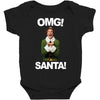 omg santa will ferrell Baby Bodysuit