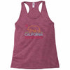 neon sign california republic flag bear Racerback Tank