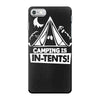 white ink camping is in tents funny iPhone 7 Case