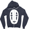 no face noface spirited away chibli manga anime tee Zipper Hoodie