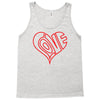 love heart outline valentine's day Tank Top