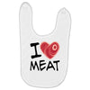 i love meat Baby Bibs