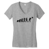 evolution of a darts player t shirt phil taylor board Women's V-Neck T-Shirt