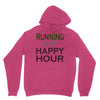 running is my happy hour Unisex Hoodie