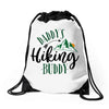 Daddy's Hiking Buddy Drawstring Bags