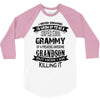 Super Cool Grammy Of A Freaking Awesome Grandson 3/4 Sleeve Shirt