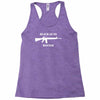 black guns matter m16 Racerback Tank