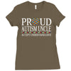 proud autism uncle Ladies Fitted T-Shirt