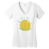 partly cloudy Women's V-Neck T-Shirt